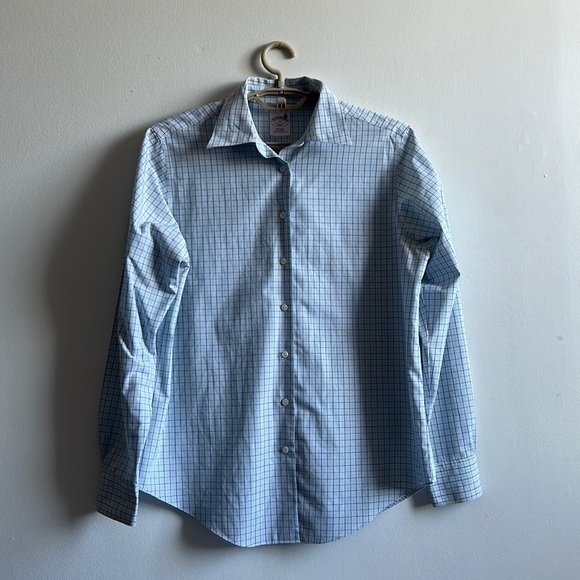 Gingam Brooks Brothers Dress Shirt 10 (M) - Picture 2 of 7
